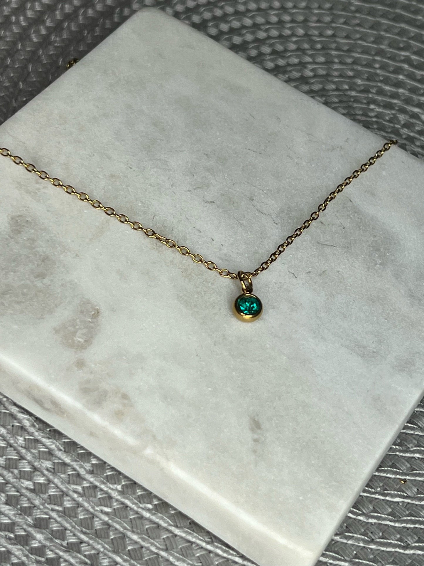 Birthstone necklace