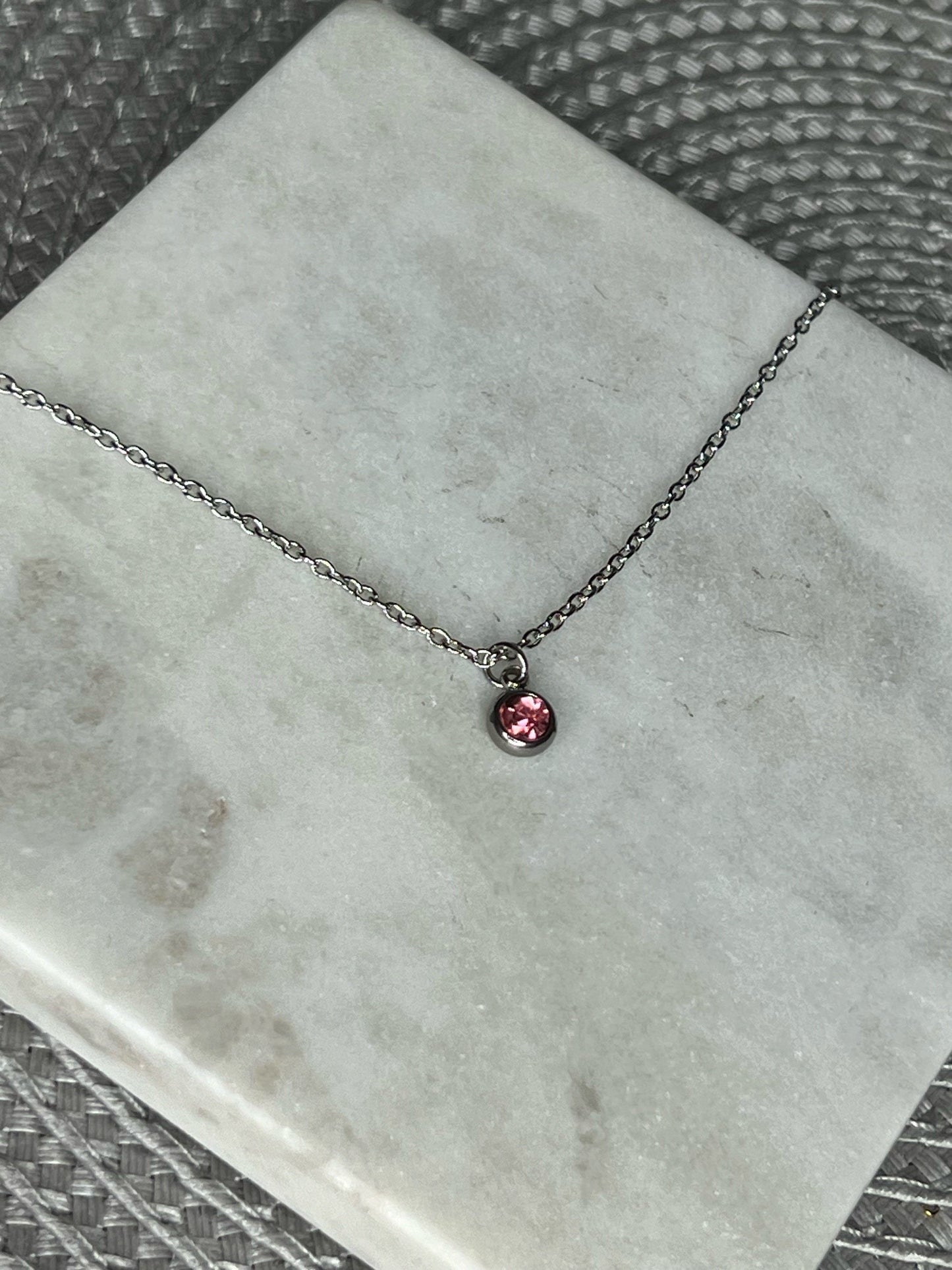 Birthstone necklace